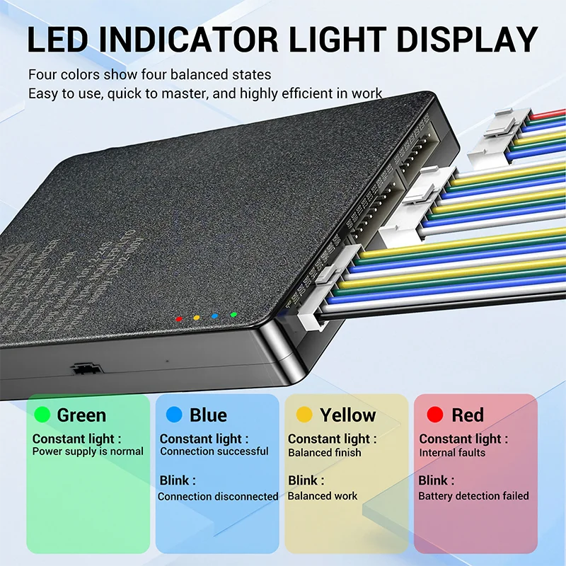 4A/10A/15A/20A Smart Active Balancer 2-24S Lifepo4 / Li-ion/ LTO Battery Equaliz