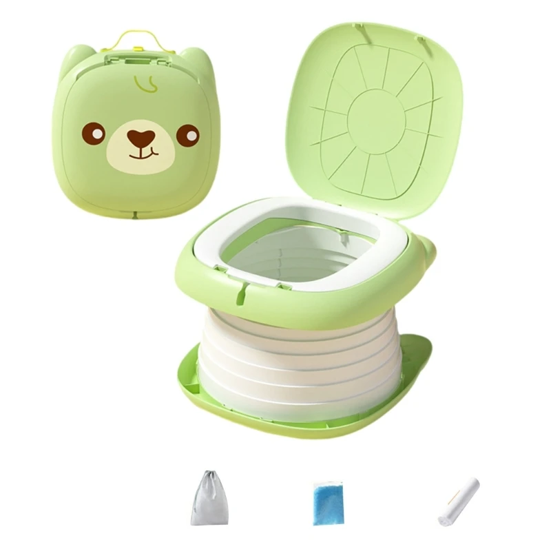 Kids Travel Toilet Stool Foldable and Lightweight Infant Baby Potty Small Children WC Support Up to 50kg Load Bearing 3