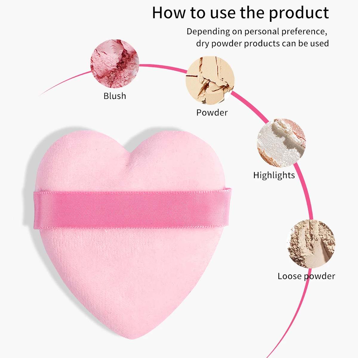 MAANGE 14PCS Makeup Sponge Blender Beauty Egg Cosmetic Powder Puff Sponges with Headband Wristband Facial Makeup Tools Set 5