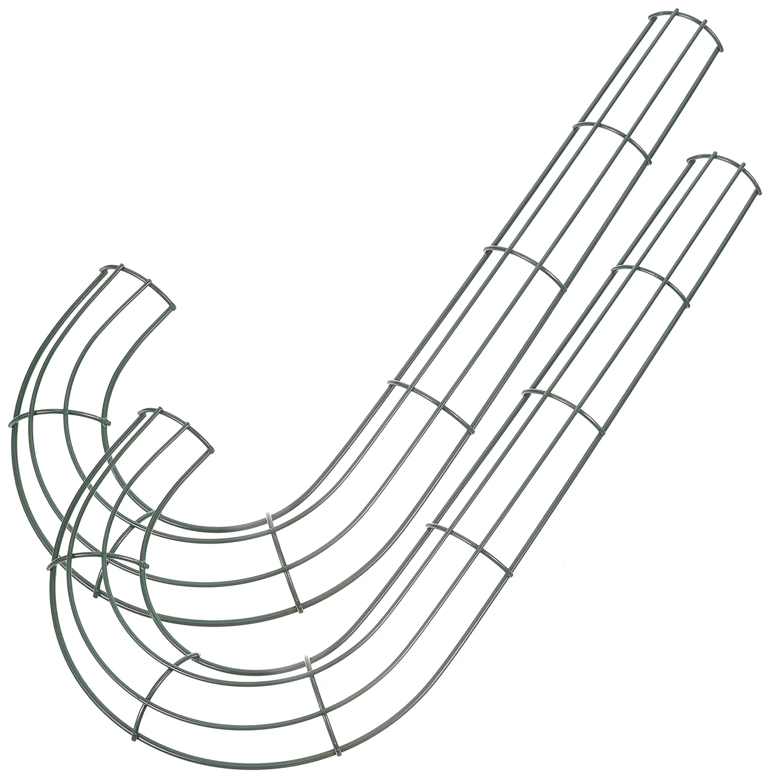 

Christmas Wire Wreath Frame Candy Cane Shaped Wreath Frame Holiday Metal Wire Flower Wreath Form J Letter Making Ring Diy