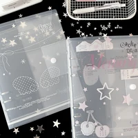 WAKAWAKA A5 Binder Organization  Ring Binder Notebook Scrub Loose-Leaf PP Inner Core Cover Note Book Journal Planner Office 2
