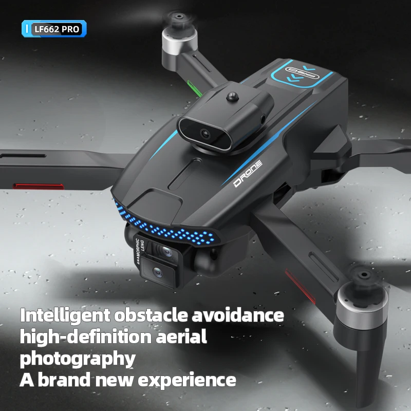 리모컨 4K 드론 HD 카메라 RC 쿼드콥터 FPV 접이식 브러시리스 모터 장난감, 남아용 장애물 회피 드론 선물