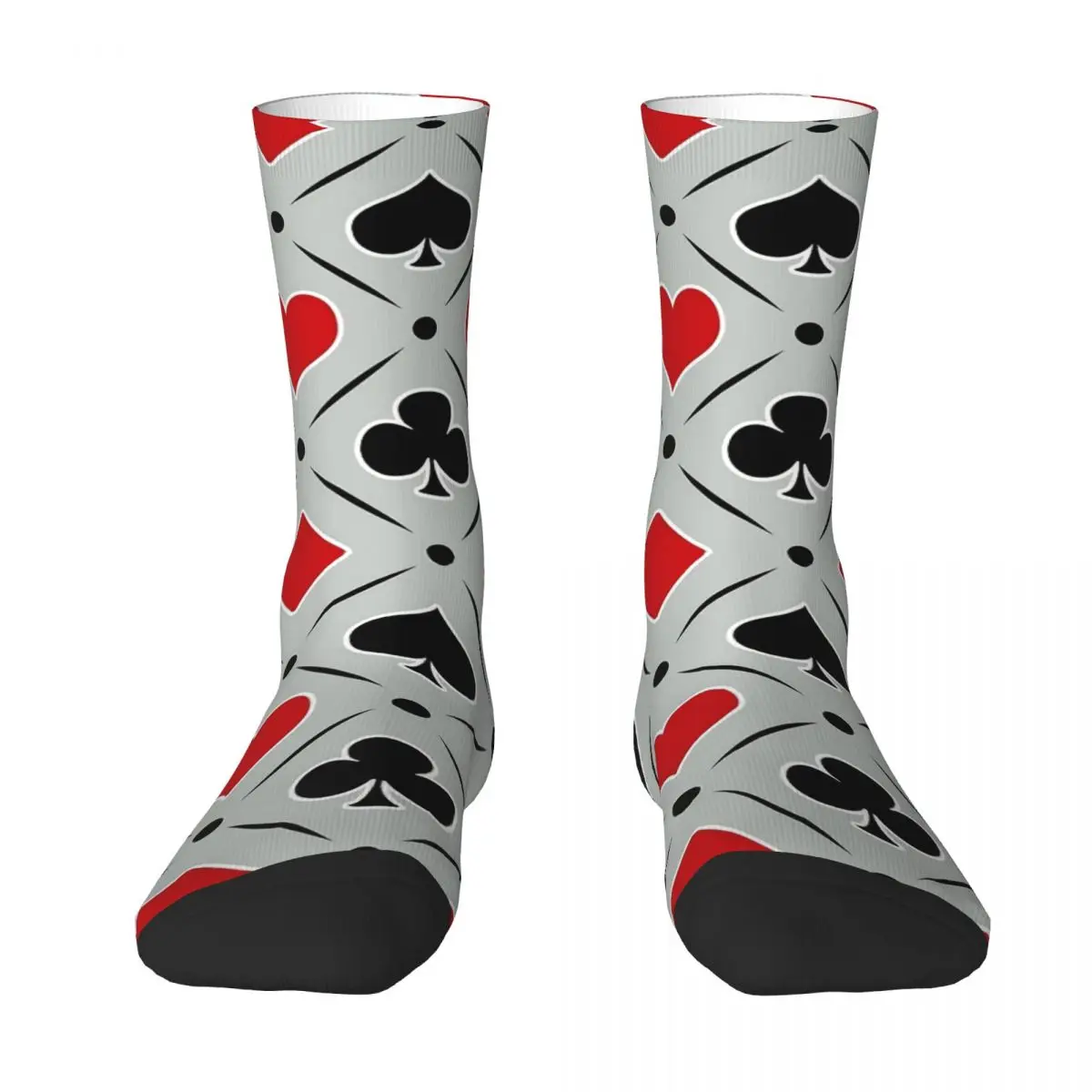 Playing Card Suits Symbols Adult Socks,Unisex socks,men Socks women Socks reiki precepts and symbols on vintage paper adult socks unisex socks men socks women socks