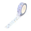 NEW Spring 1PC. 10M Decorative Light Blue Floral Washi Tape DIY Scrapbooking Planner Adhesive Masking Tape Kawaii Stationery 5