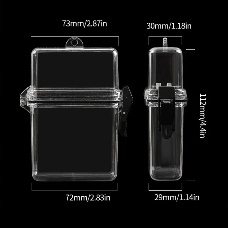 Photo Card Holder 3 Inch Transparent Photocard Storage Box Rope Plastic Square Dustproof Desk Accessories