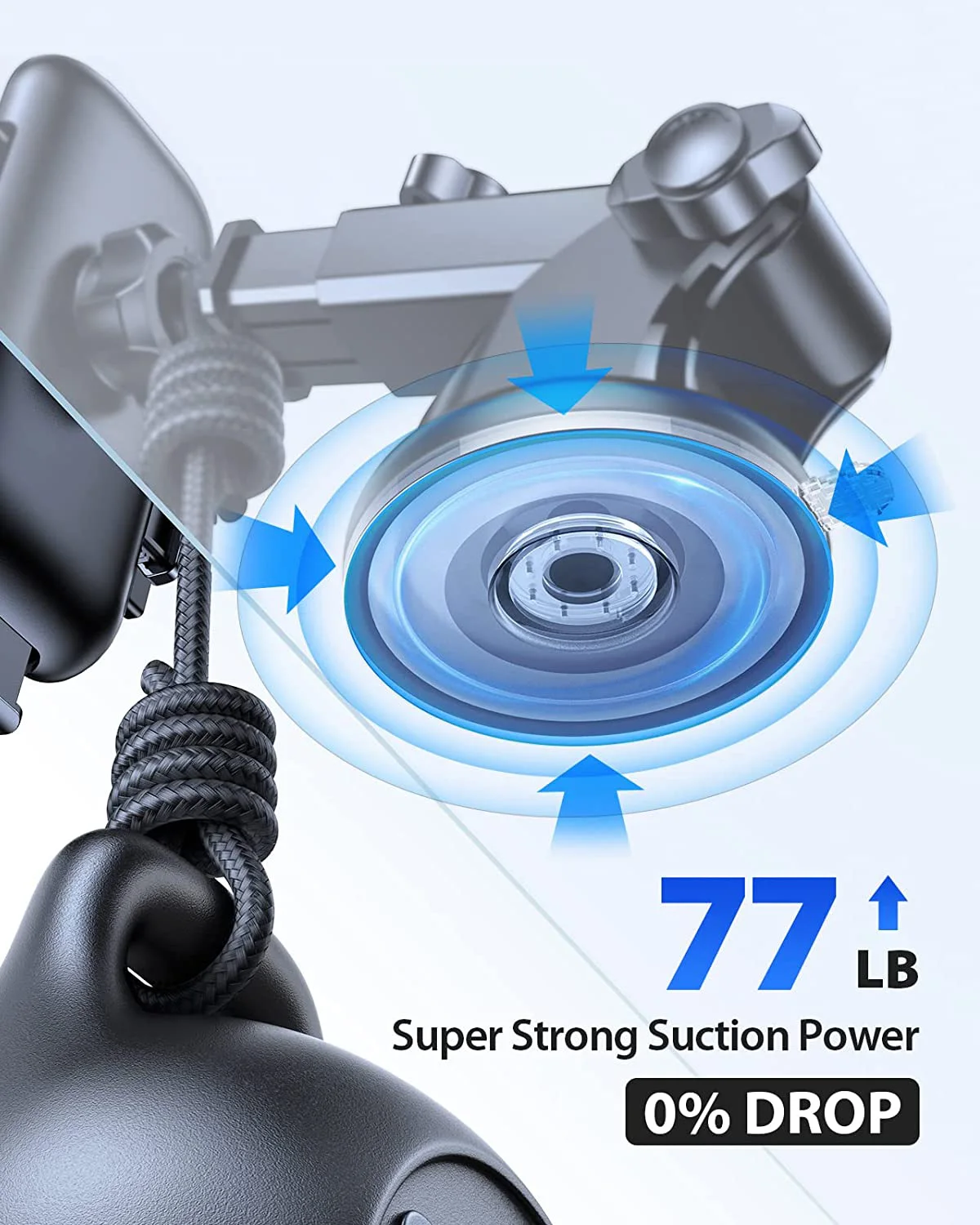 IBudim 17mm 볼 헤드 자동차 흡입 컵 휴대 전화 스탠드 지원 대시 보드 앞 유리 자동차 전화 마운트에 적합