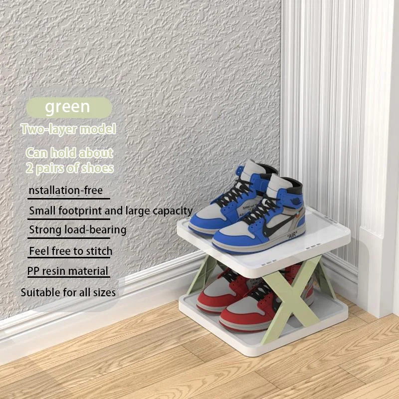 נעלי רב שכבתית מדפי נעל להסרה מדפי נעל stackable חיסכון רב-תכליתיים