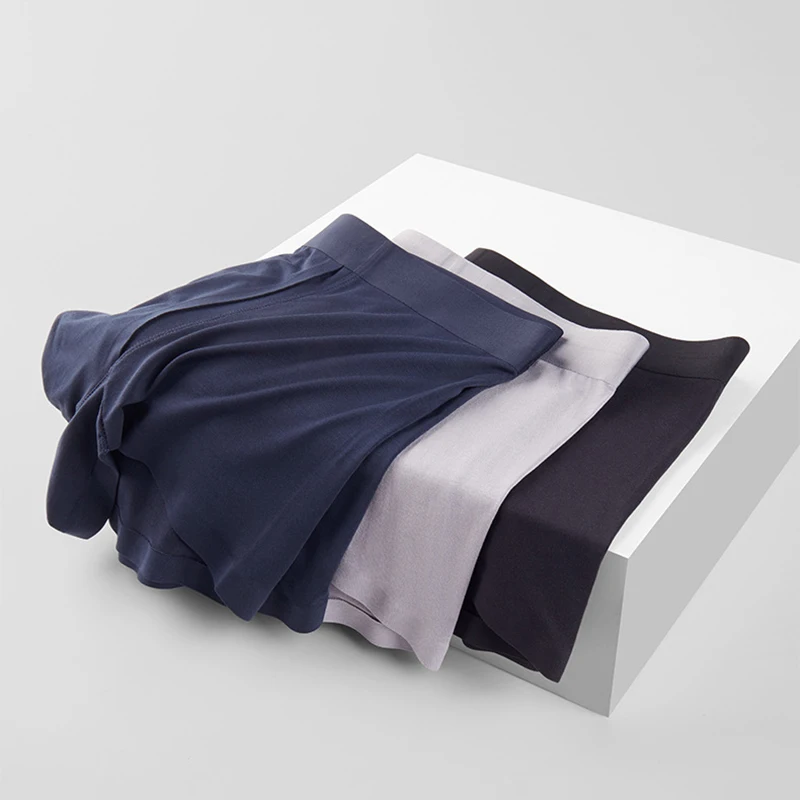 Man Sexy Lingerie Long Reduce Sex Sensitivity with Penis Hole Crotch Pouch Modal Seamless Underwear Reduce Sex Sensitivity 6