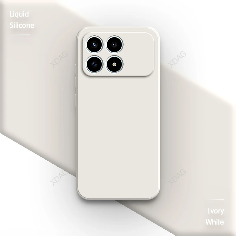 Premium Silicone Phone Case with Soft Internal Flocking - High-Quality Protective Back Cover