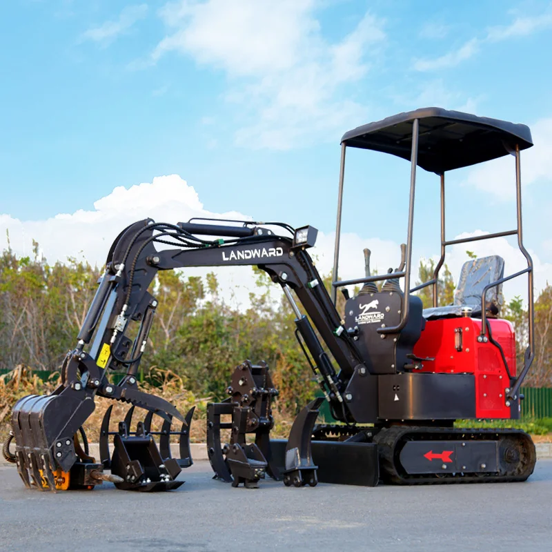Spedizione Gratuita, Escavatore Agricolo con Profondità di Scavo 1650mm, Mini Escavatore da 1 Tonnellata, Mini Macchina Insaccatrice da 1000kg, Personalizzazione Economica - immagine 6
