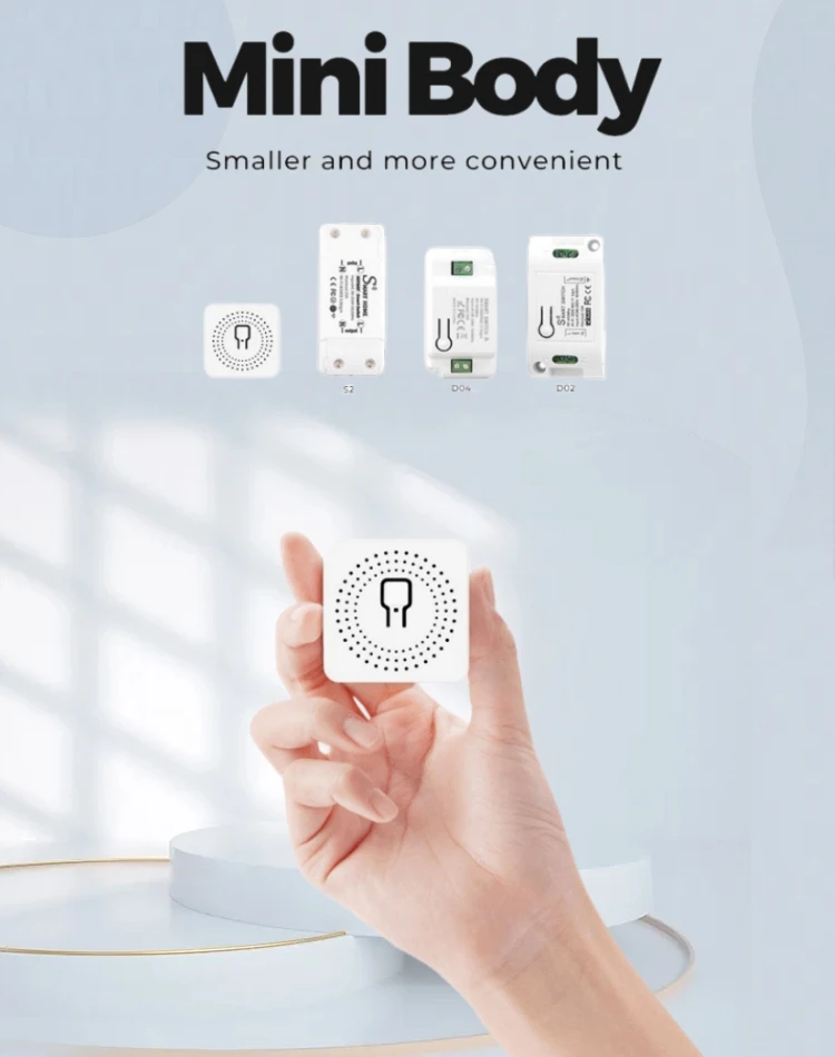 Tuya 16A MINI Wifi Switch DIY 1-way Remote Control Timer Relay Automation for Smart Life Work With Alexa Google Home Alice mini wifi switch