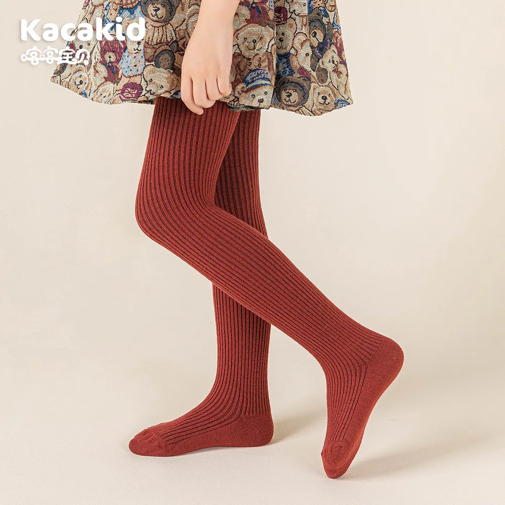 1-10Years Girls Winter Thicken Tights Super Warm Girls Pantyhose Kids Pantyhose with Fleece Inside Brushed Thicken Kids Trousers