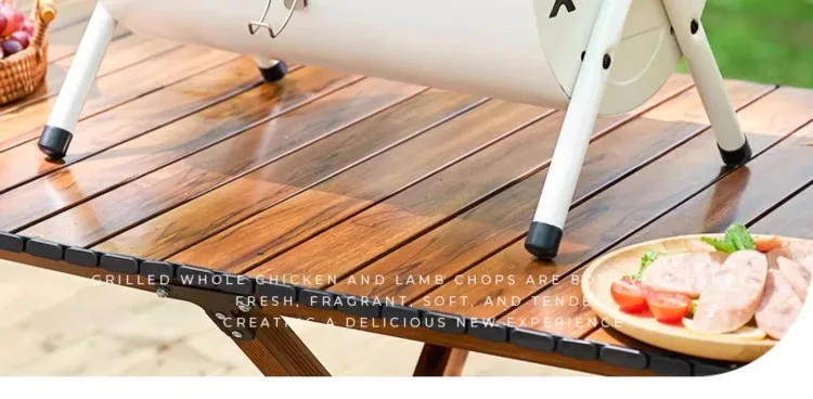 Description Picture 6 of itemPortable Foldable Barbecue Grill with Charcoal BBQ, Ideal for Outdoor Cooking