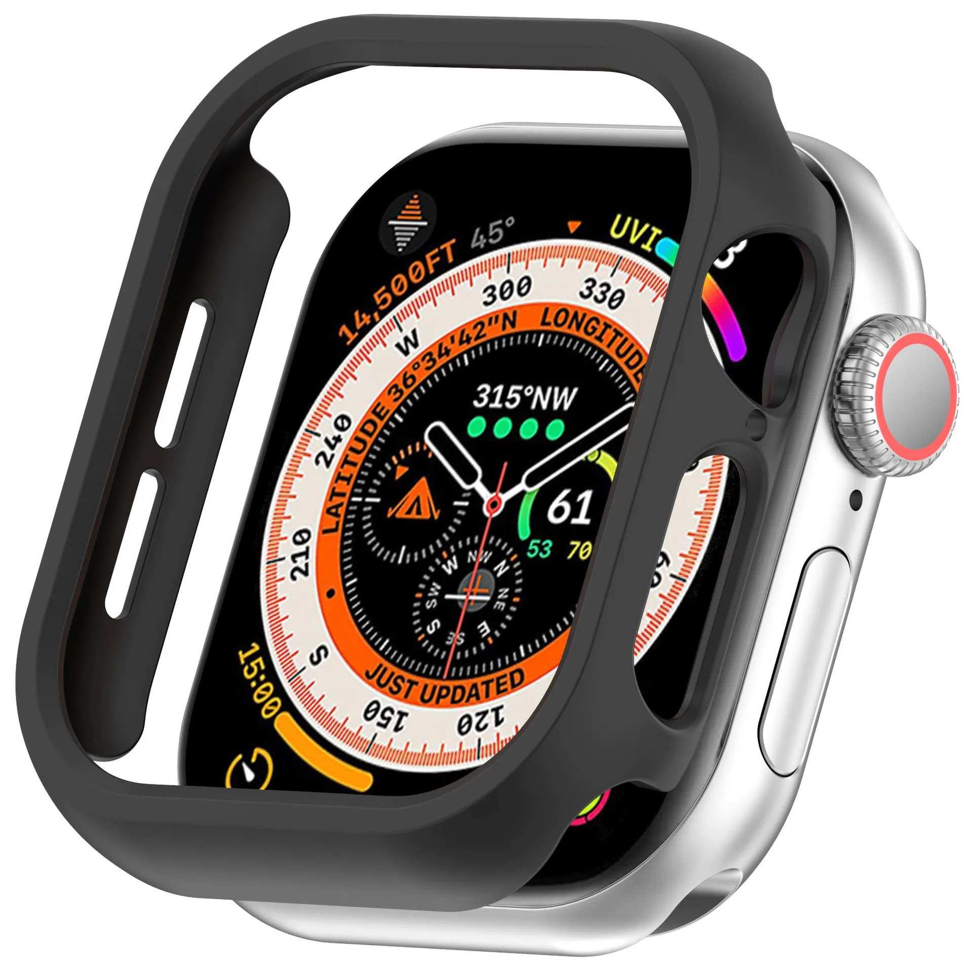 Premium Protective Bumper Cover for Smartwatch - Versatile PC Shield & Accessories