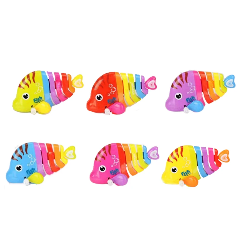 BabyWindingAnimalToyClockworkColorfulFishWindupFishToy