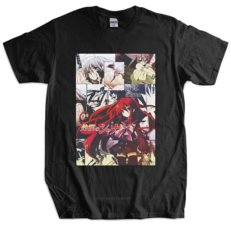 Новинка, модная футболка, хлопковые футболки, футболки с аниме принтом шаугган, манга, полоски, хлопковая футболка, Прямая поставка