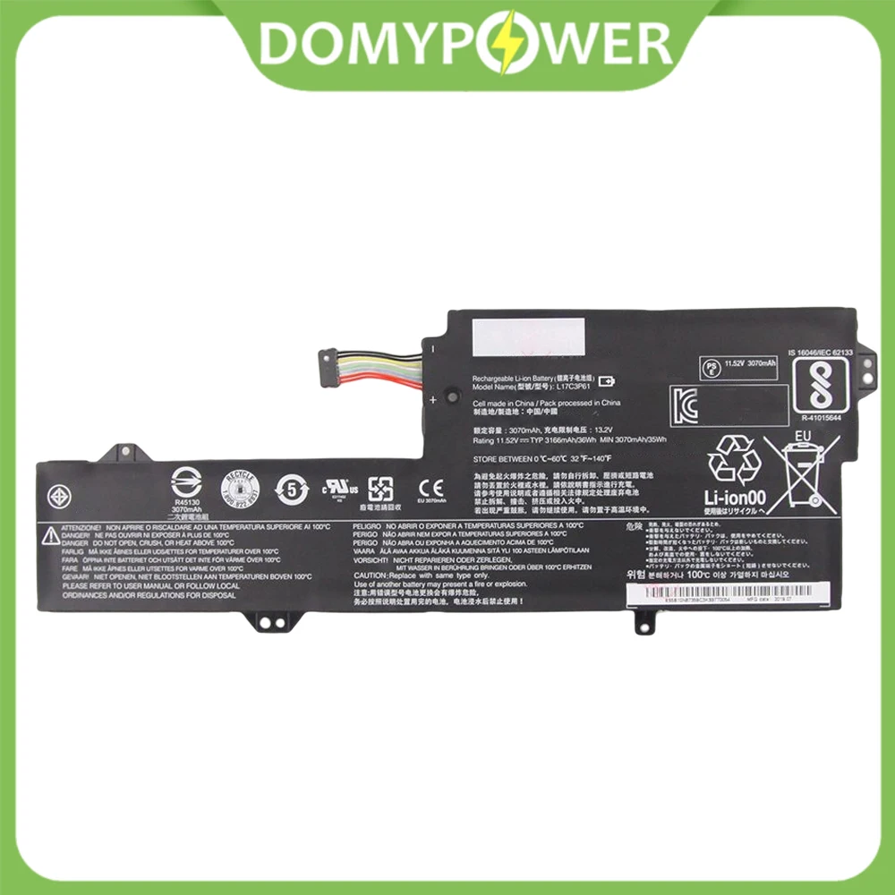 

35Wh L17M3P61 Battery for Lenovo Yoga 320-11 520-12 720-12IKB 7000-13 320S-13IKB L17L3P61 L17L3P61 L17M3P61