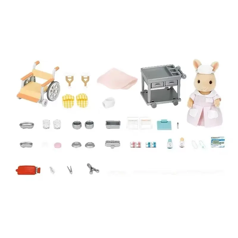 Sylvanian Families original accessories clothes furniture houes  forest small clinic doll birthday gift 5094 2