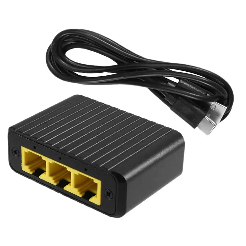 이더넷 스위치 4 포트 1 입력 3 출력 1000Mbps 기가비트 라우터용 Lan 허브 확장 풀/하프 듀플렉스 네트워크 어댑터