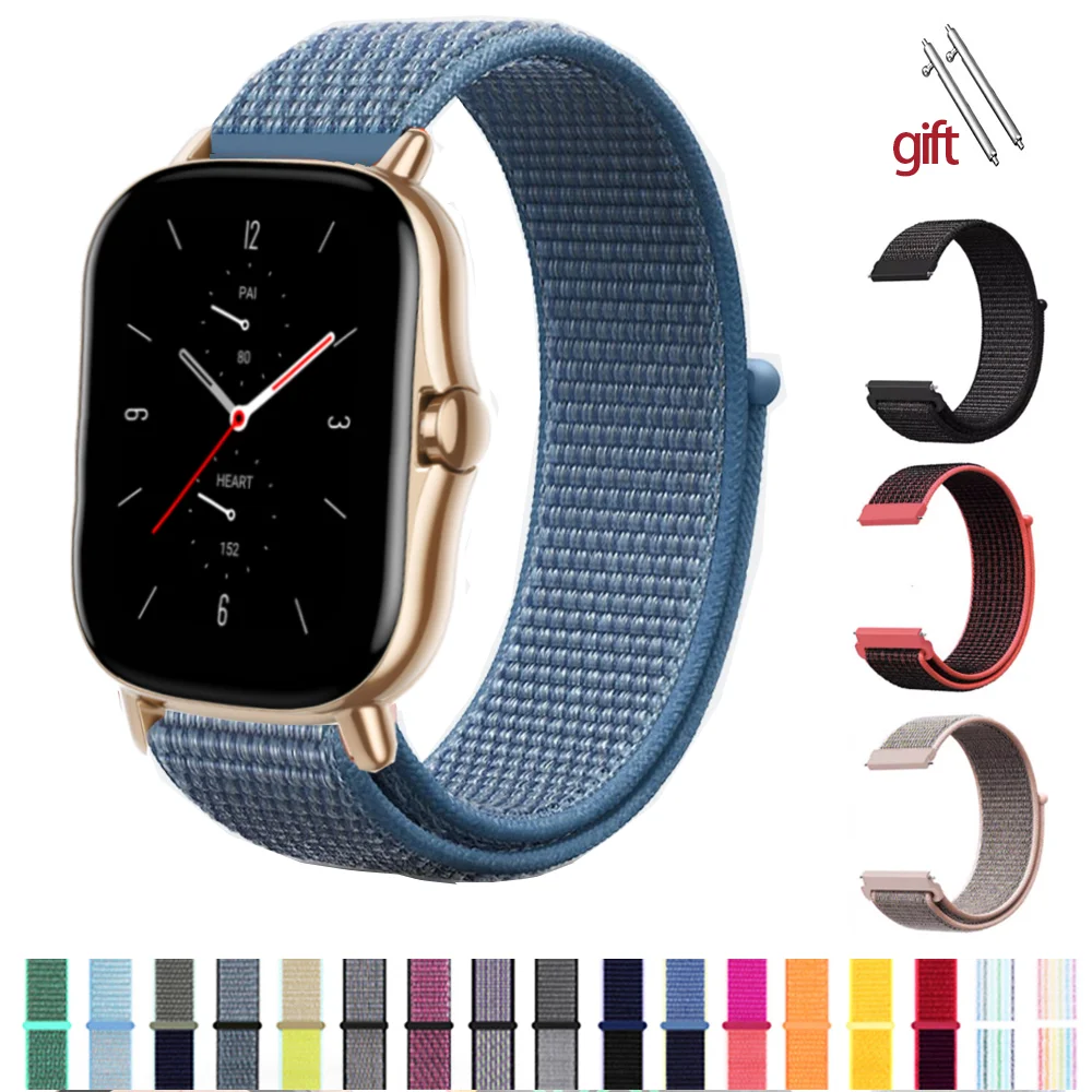 Anello In Nylon Per Amazfit Gts 4 3/2/2E/Mini Cinturino Gtr 4 /3 Pro/2/2E Cinturino Sportivo Huawei Watch Gt 2-2E-3-3 Pro 20Mm/22Mm Cinturino