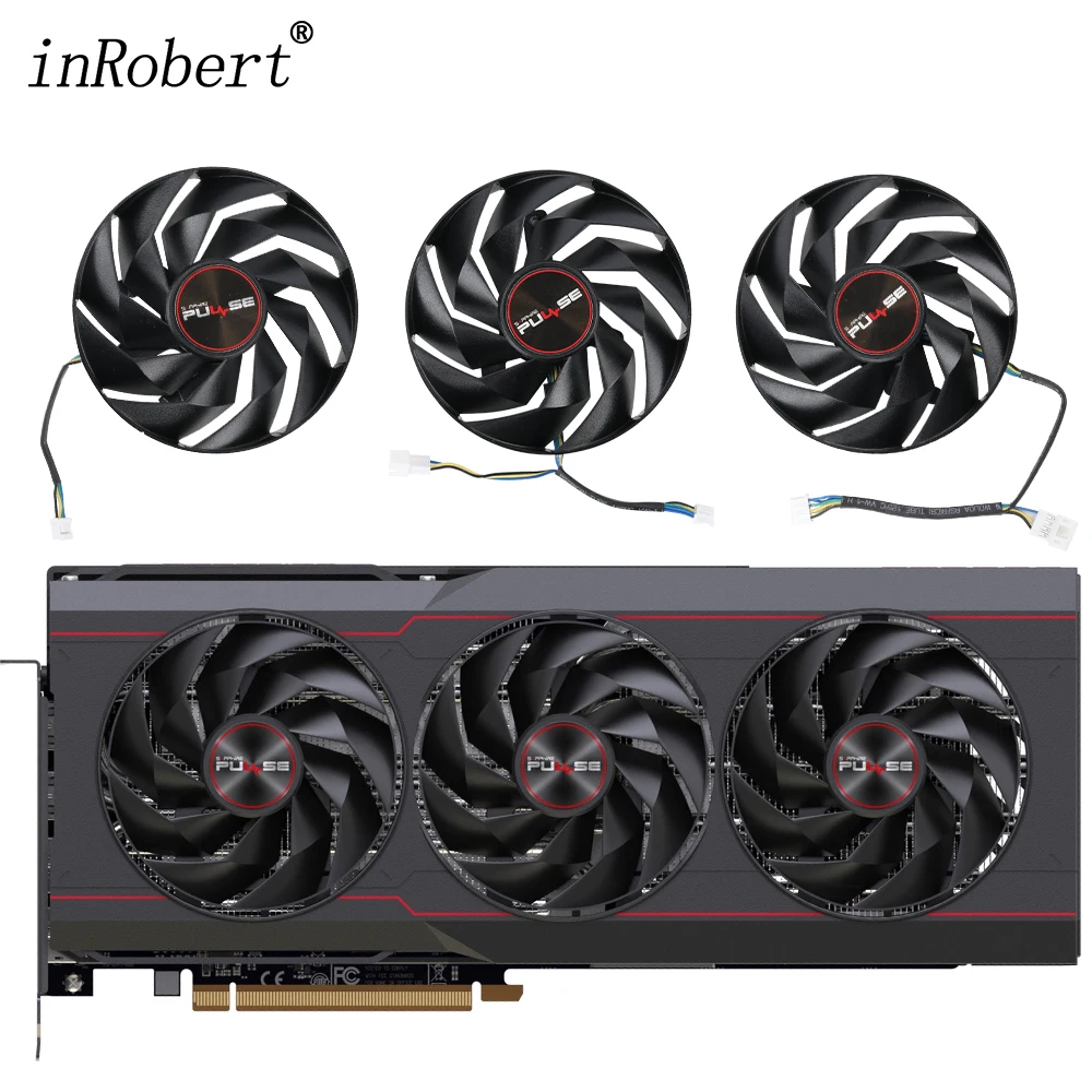 Ventola Di Raffreddamento Della Scheda Video Per Sapphire Pulse Radeon Rx7900 Xt Rx 7900Xtx Oc Ventola Di Raffreddamento Della Scheda Grafica Con Cust