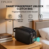 Sacs à main FIPILOCK, pochette pour homme, sac bandoulière pour femme et homme avec déverrouillage intelligent par empreinte digitale, sac à main de soirée de luxe haut de gamme 2