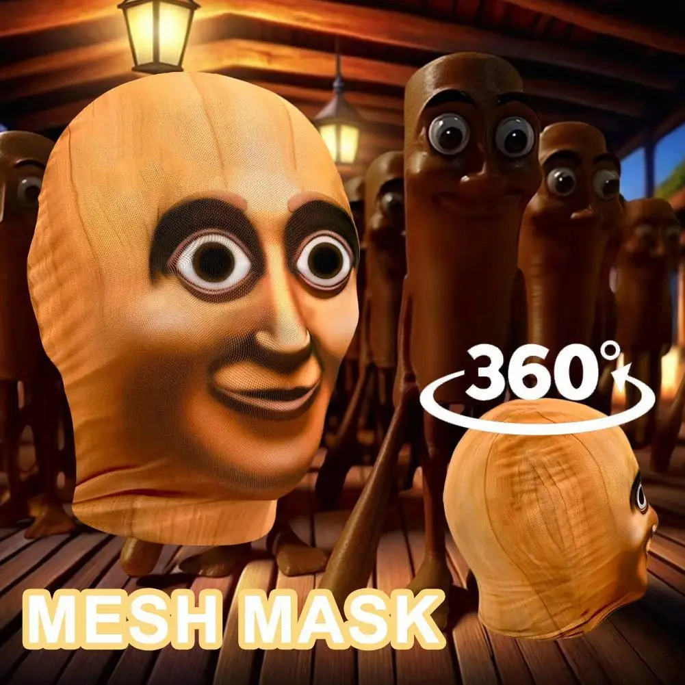 Maschera Balaclava Divertente Stampata in 3D con Effetto Visivo Realistico per Cosplay, Halloween e Feste a Tema - immagine 2