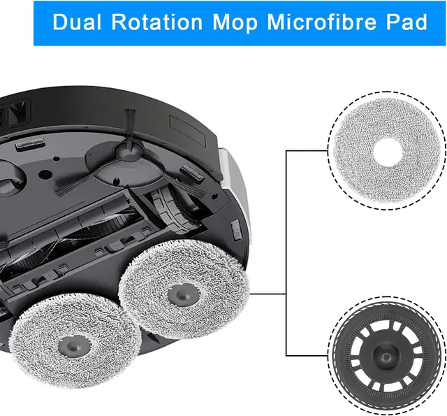 อะไหล่และอุปกรณ์เสริมสำหรับ Dreame X30 Ultra, L10s Pro Ultra Heat, X40 Ultra, S30 Pro Ultra  ที่ยึดไม้ถูพื้น 5