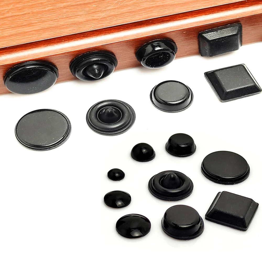 Rubber Door Stoppers Rubber Furniture Pads Strong Self-Adhesive Clear Door Stopper Rubber Damper Buffer