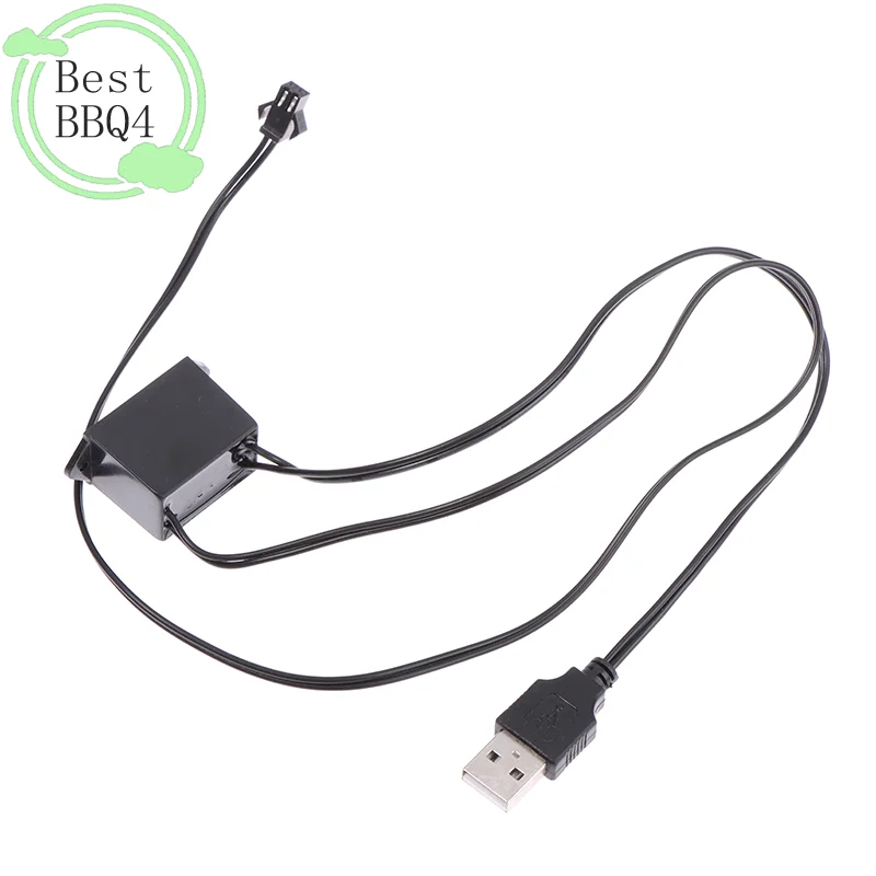 (BBQ4)5V USB 어댑터 드라이버 1-5M El Wire 전기 발광 조명 컨트롤러 인버터