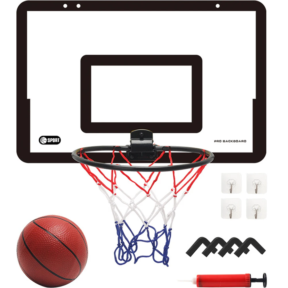 Description Picture 6 of itemIndoor Children Safety Funny Game Kids Mini Home Exercise Basketball Hoop Set Wall Frame Stand Lifting Basket Hanging Backboard