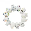 5Pairs Baby Gloves for Newborns 100% Cotton 0-3 Months Infant Anti-Grab Face Anti-Eat Hand Glove Cute Printed Newborn Baby Glove 3