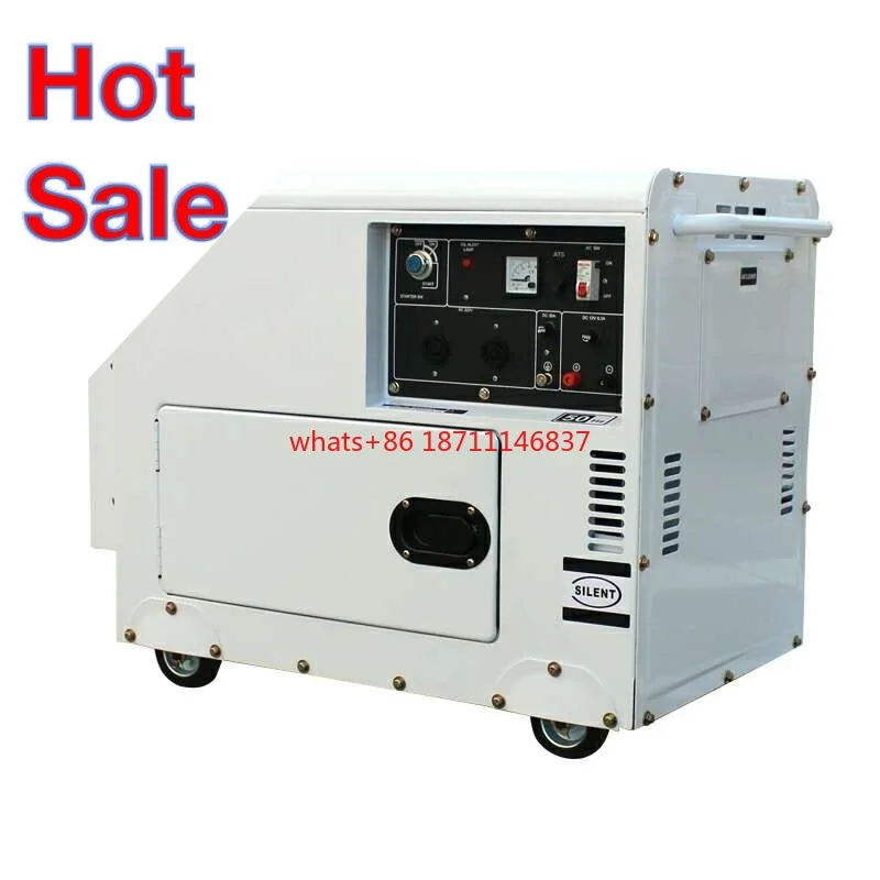 

Dacpower High Quality Factory Price 3 phase or Single Phase 5kw Air Cooled Silent Portable Diesel Generator Set for Home Use