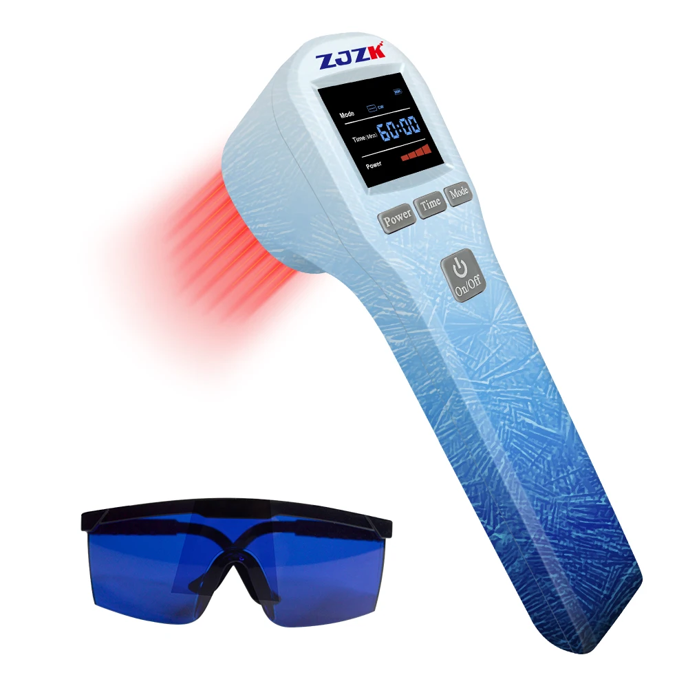 

ZJZK Class Iv Laser Healing Infrared Therapy Device 4x808nm+16x650nm 20 Diodes 880mW for Pain Relief and Anti-inflammation