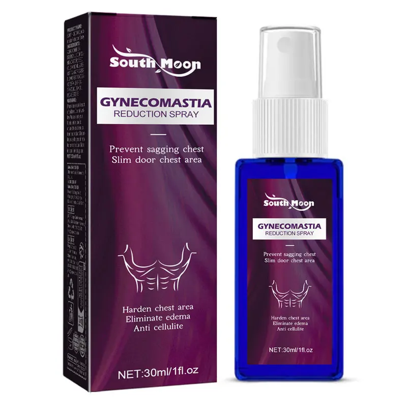 30ml Men Chest Firming Spray Cellulite Reduction Muscle Accelerating Hardening Spray Tighten Chest Muscle Fitness Spray