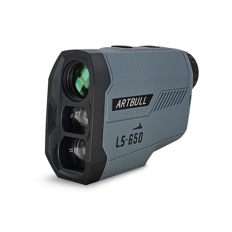 Laser Rangefinder Distance Meter ARTBULL 650m Laser Golf Rangefinder Hunting Telescope with Slope Flag-Lock slope pin Outdoor Laser Distance meter
