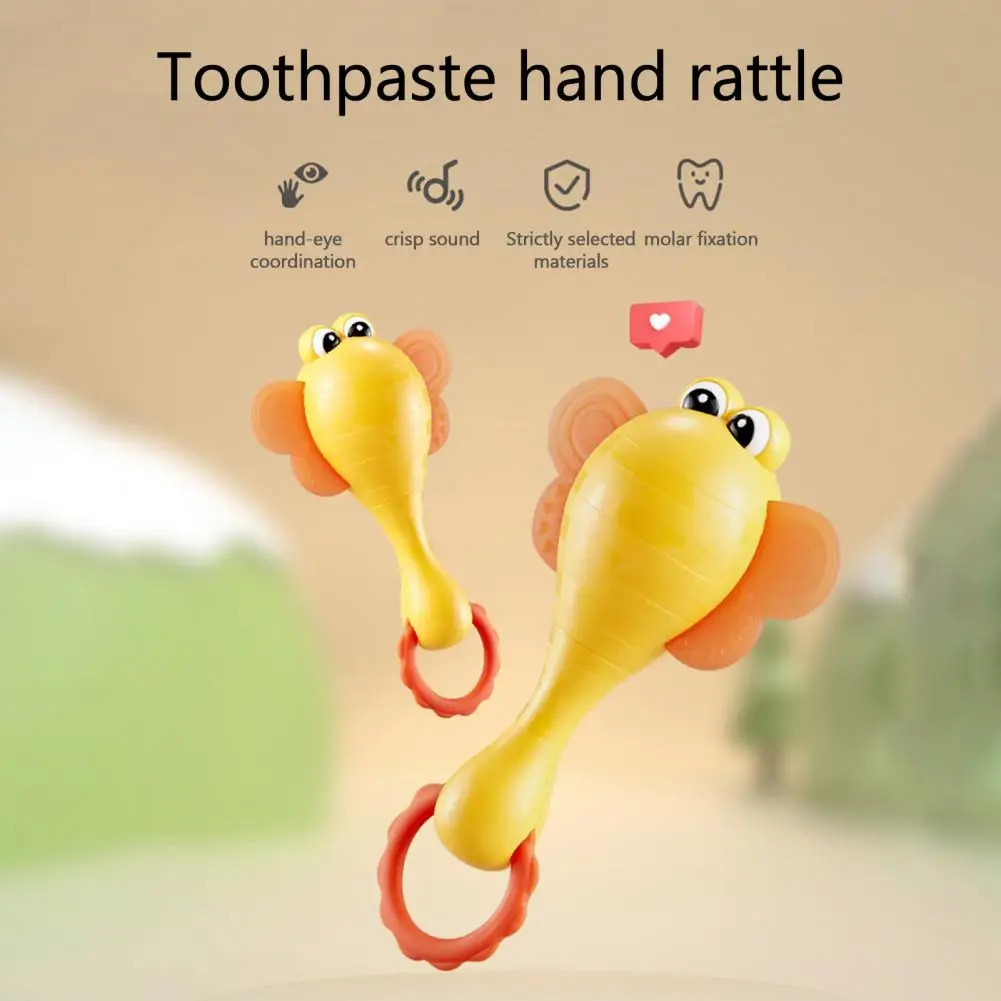 

Cartoon Rattle Toy Appease Toys Baby Teether Toy Crisp Sound Baby Cartoon Music Rattle Teether Toy Auditory Training