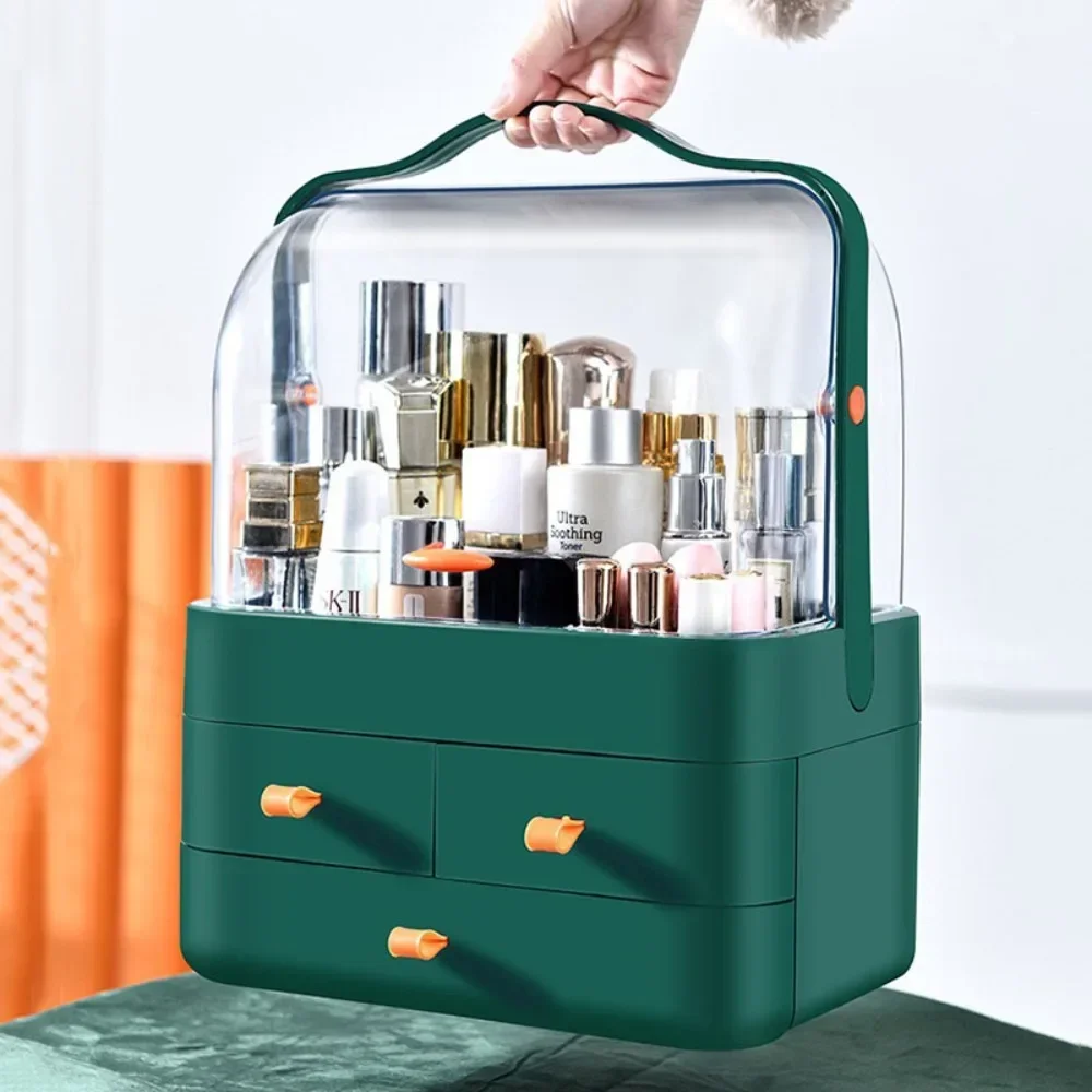 Cosmetics Organizer Box Dust-Proof Drawer Storage Box Jewelry Makeup Desktop Large Capacity Organizer Skincare Storage Container 3