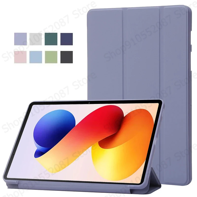 Luxurious Trifold Leather Tablet Stand Case Cover - Soft Back Design