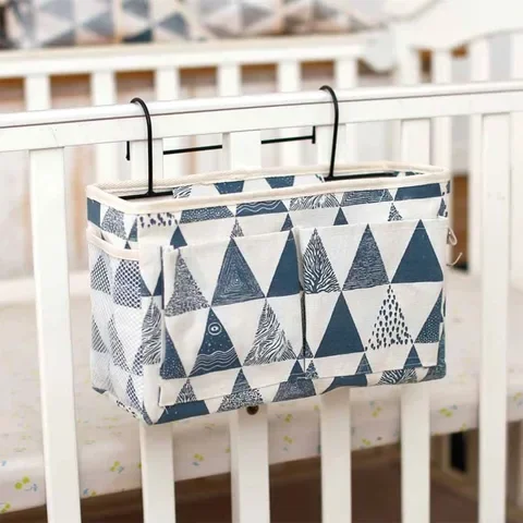 

Bedside Hanging Organizer Pocket Storage Bag Wardrobe organizer Canvas Bedroom Bathroom Magazine tote Storage Organizador Pouch