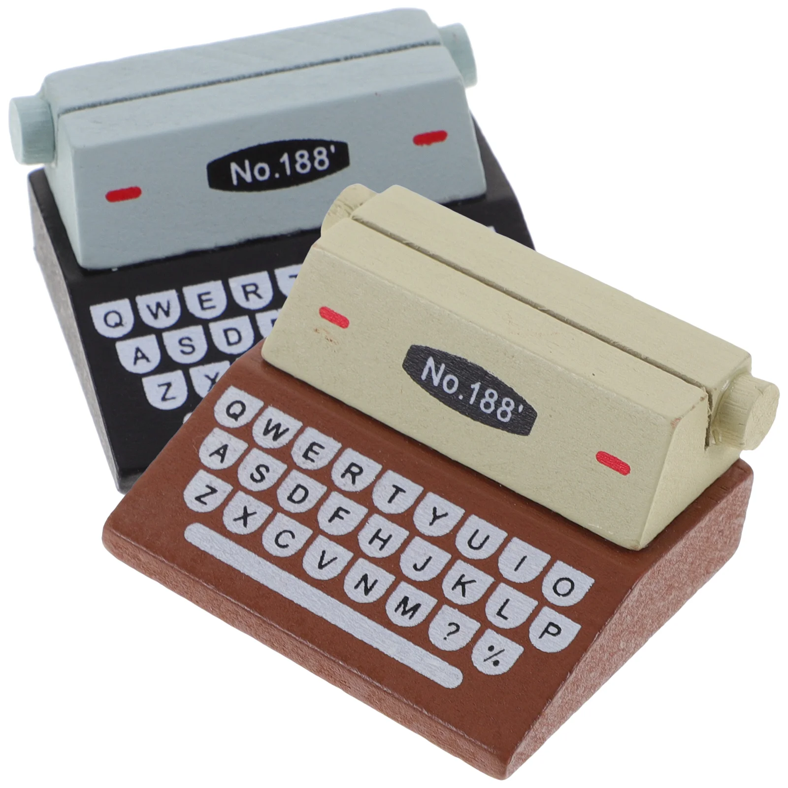 2Pcs Cartoon Typewriters Style Place Cards Holders Photo Holders Party Favors Wedding Decoration