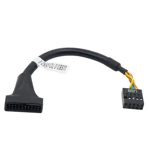 Kalea-Informatique - Adaptateur USB type E sur connecteur interne USB 3.0  USB3 19 points Femelle. - Carte Contrôleur USB - Rue du Commerce