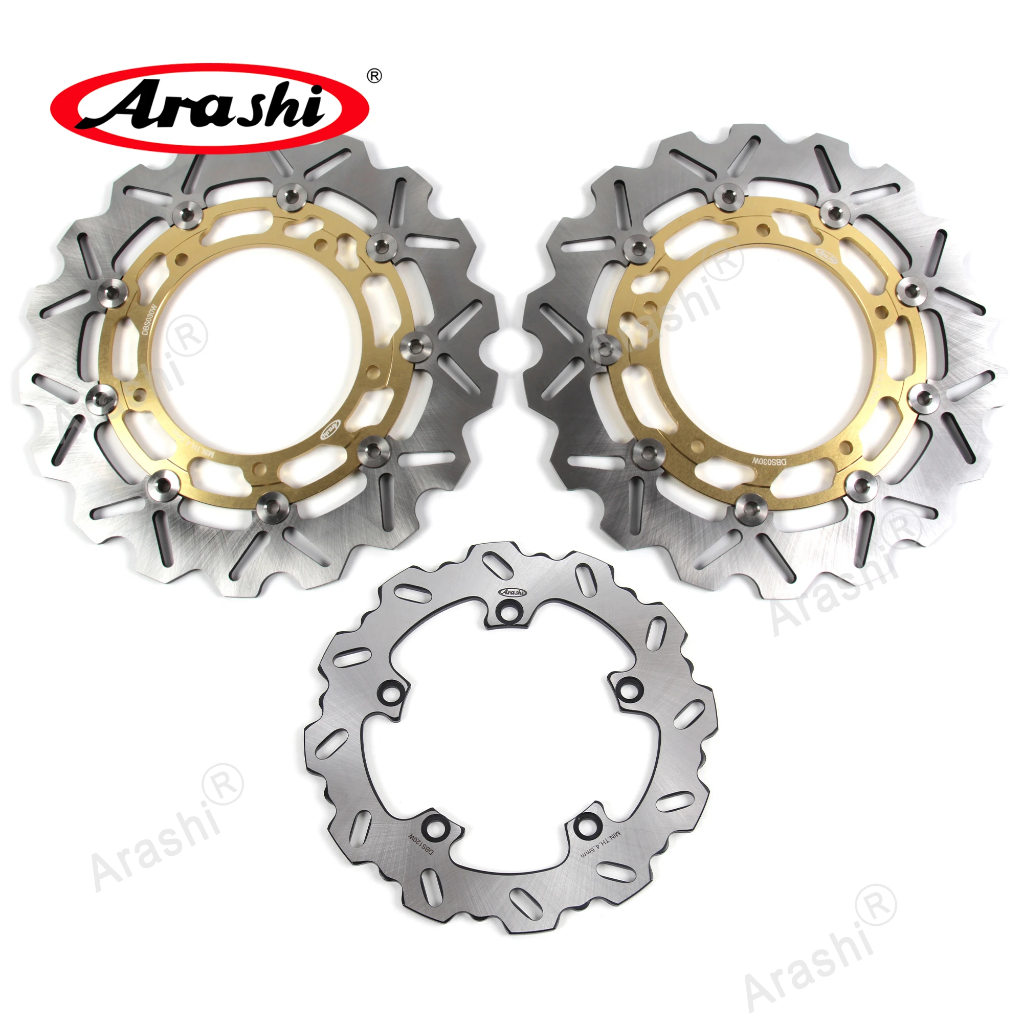 

Arashi 1 Set CNC Full Floating Front Rear Brake Disc Rotor For YAMAHA MT09 MT-09 TRACER ABS 850 2015 2016 2017 2018 2019 2020