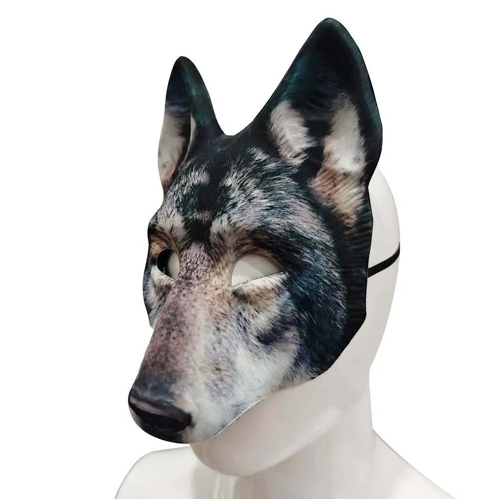 Halloween Ostern Wolf Maske Gruselige Tier Mode Maske Cosplay Kostüm Zubehör Realistische Gesichtsmaske Kopfmaske für Erwachsene – Detail 9