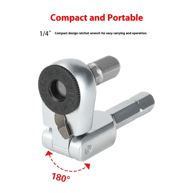 Destornillador con llave de 6,35mm, llaves dinamométricas hexagonales, herramienta EDC, llave de destornillador 1/4, llave de tubo, herramienta de reparación manual