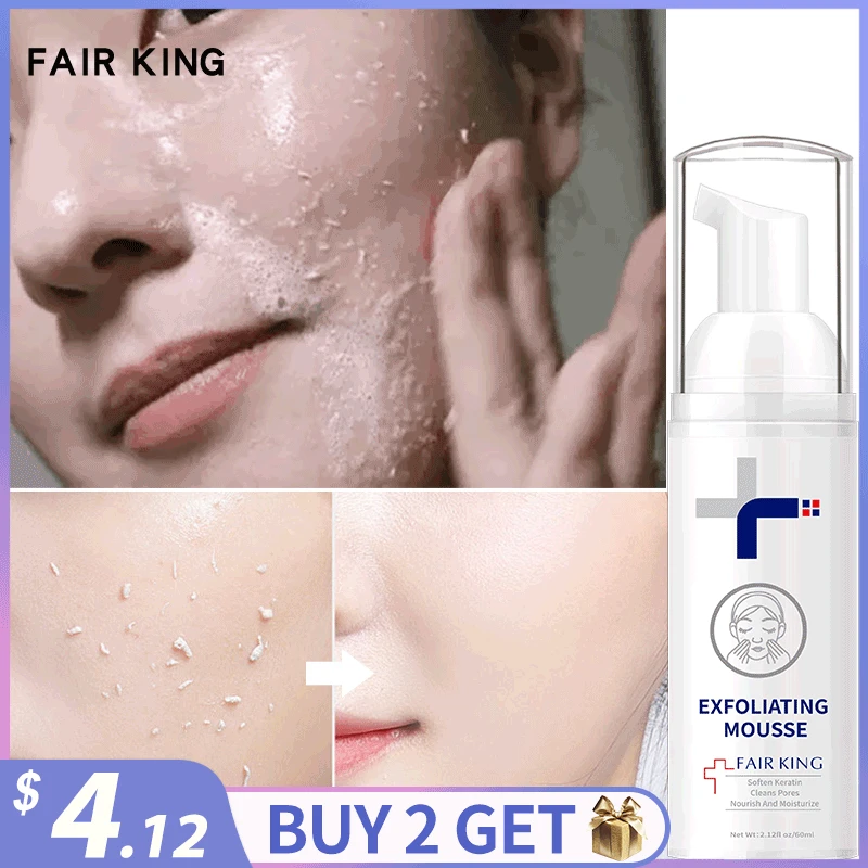 Facial Exfoliating Mousse Peeling Gel Face Scrub Deep Remove Cleaning All Skin Types Smooth Moisturizing Exfoliator Cream | Красота и