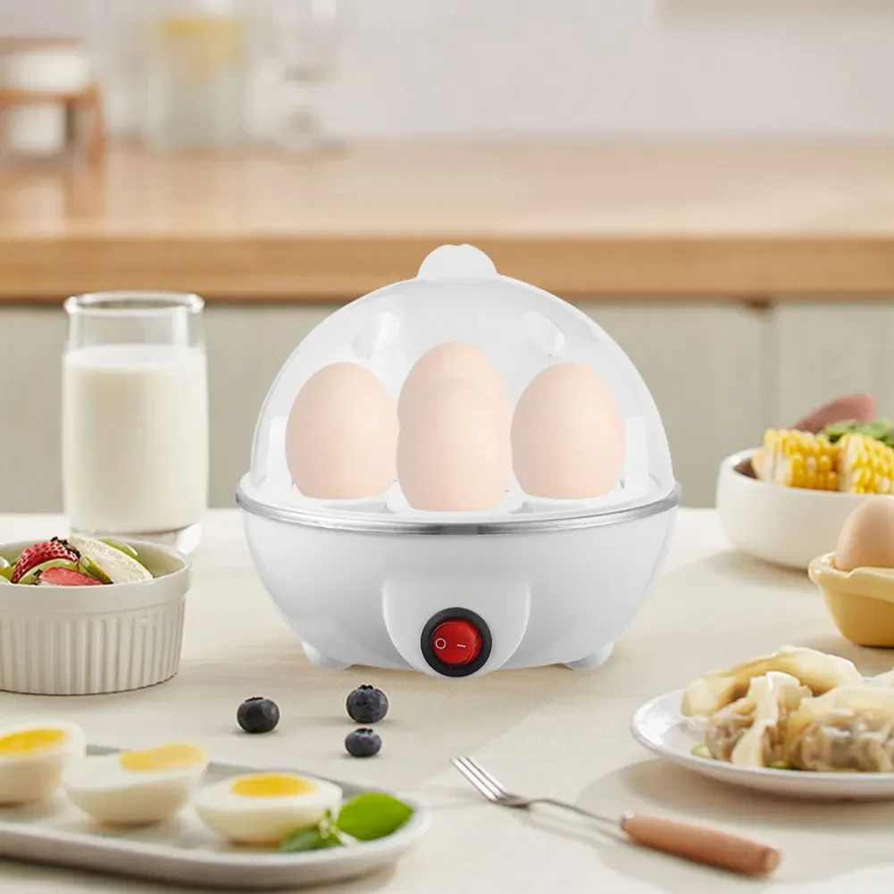 Egg Cooker Auto Shut-Off Boiled Egg Machine Multi-Functional Egg Poacher Electric Egg Boiler for Home Kitchen