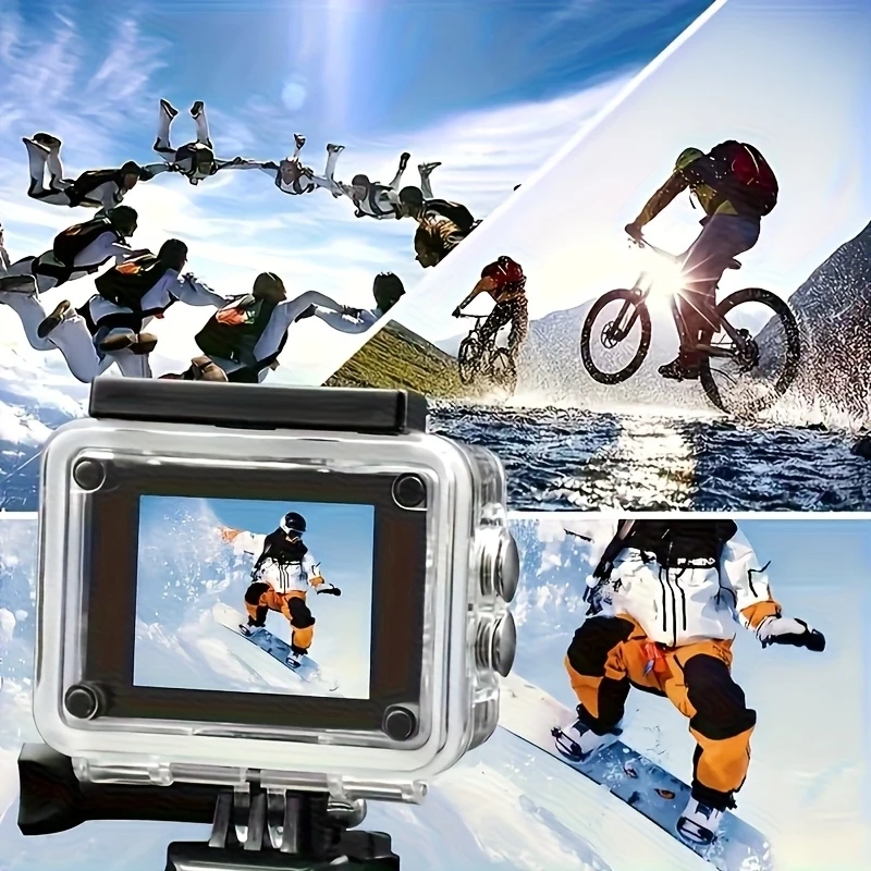 레가톤 4K 30FPS 울트라 HD 액션 카메라, 20MP EIS 손떨림 보정 스포츠 카메라(리모컨 포함), 사이클링 헬멧 마운트 액세서리
