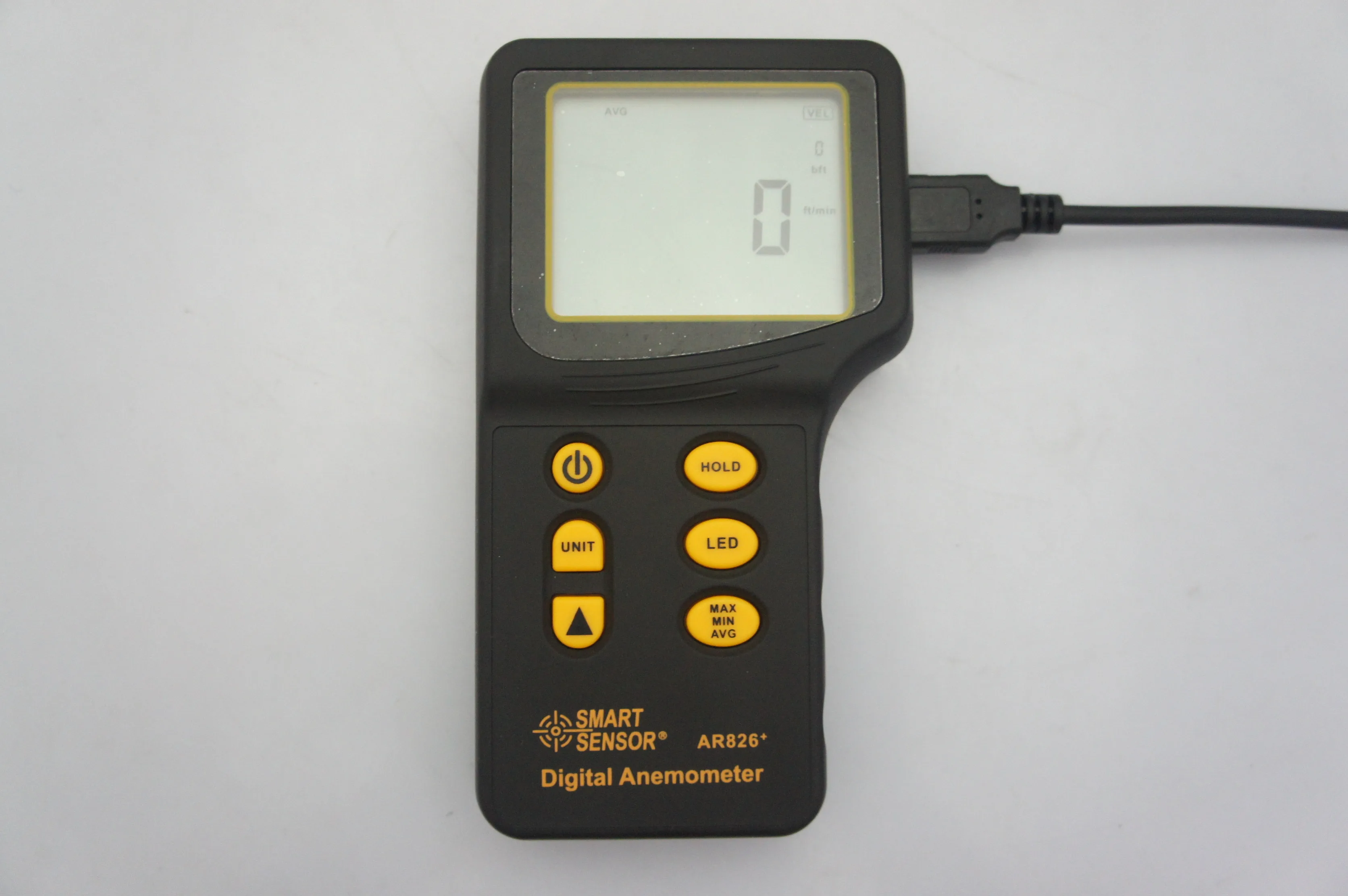 AR826+ 디지털 풍속계 공기 흐름 측정기 풍속 게이지 테스터 LCD 디스플레이 포함 HVAC 기상 측정용