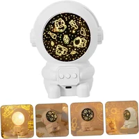 Robo Astronaut Projector Lamps Starry Sky LED Night Light USB Rotate Lights Christmas Decoration Lamp Bedroom Decor Kids Gifts 1